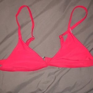 Red bikini top sz:L ZAFUL